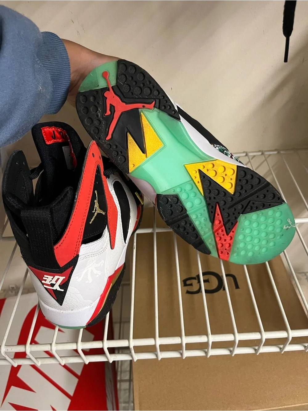 Kids Black & White Athletic Sneakers with Multicolor Embroidery - Brand: